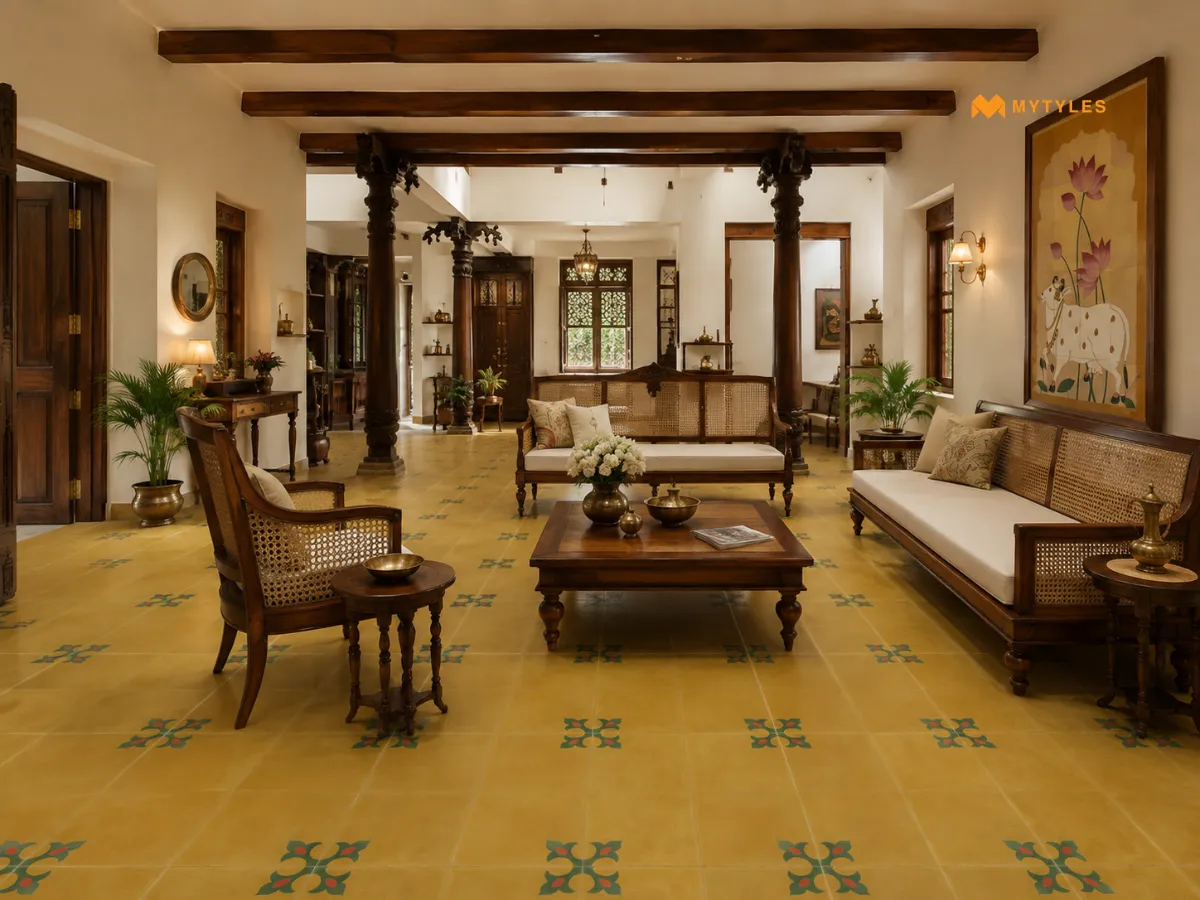 Timeless Athangudi Centre for the Living Room